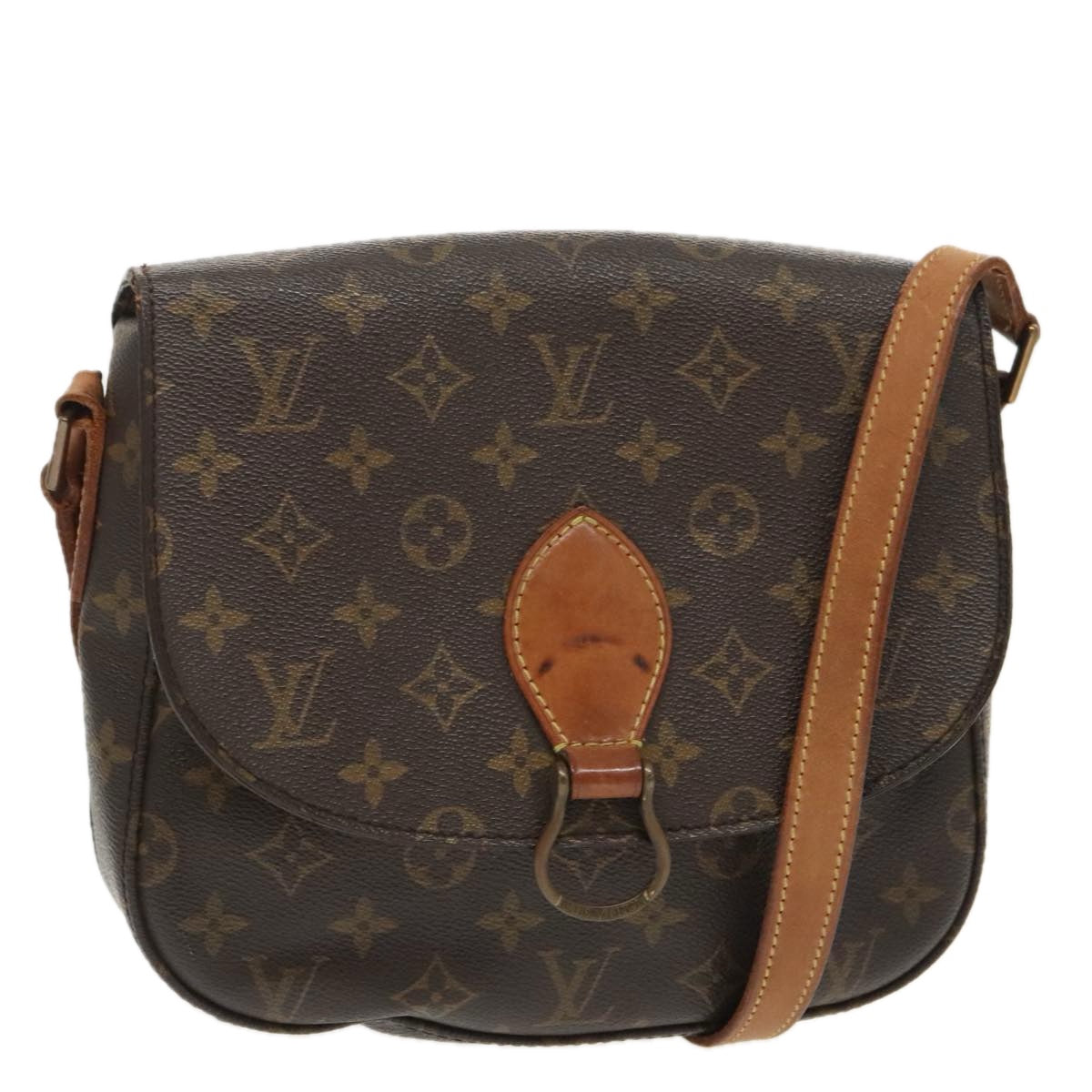 LOUIS VUITTON Monogram Saint Cloud GM Shoulder Bag M51242 LV Auth 101421