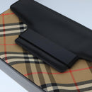 Burberrys Nova Check Shoulder Bag Canvas Beige Auth 101435-10