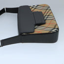 Burberrys Nova Check Shoulder Bag Canvas Beige Auth 101435-4