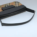 Burberrys Nova Check Shoulder Bag Canvas Beige Auth 101435-7