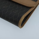 Christian Dior Honeycomb Canvas Shoulder Bag PVC Gold Black Auth 101442-9