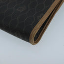 Christian Dior Honeycomb Canvas Shoulder Bag PVC Gold Black Auth 101442-15