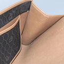 Christian Dior Honeycomb Canvas Shoulder Bag PVC Gold Black Auth 101442-18