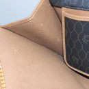 Christian Dior Honeycomb Canvas Shoulder Bag PVC Gold Black Auth 101442-12