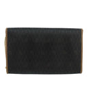 Christian Dior Honeycomb Canvas Shoulder Bag PVC Gold Black Auth 101442-2