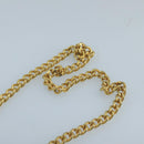 Christian Dior Honeycomb Canvas Shoulder Bag PVC Gold Black Auth 101442-8