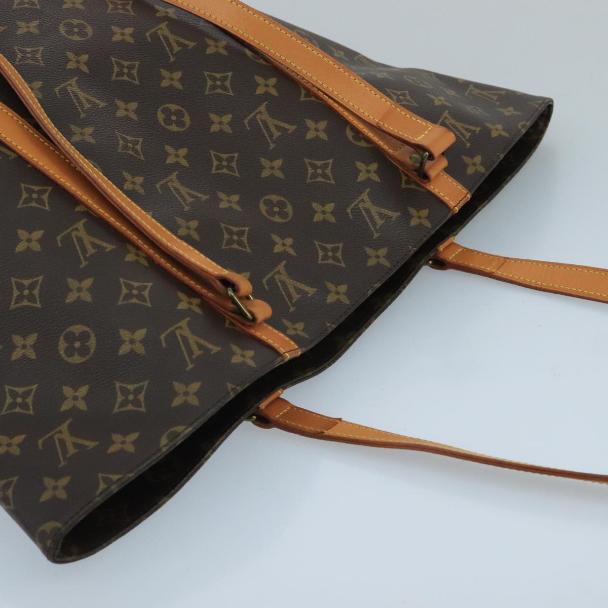 LOUIS VUITTON Monogram Sac Shopping Tote Bag M51108 LV Auth 101454