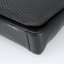 BALLY Shoulder Bag Leather Black Gold Auth 101463-9