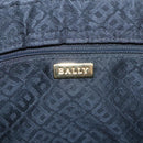BALLY Shoulder Bag Leather Black Gold Auth 101463-17