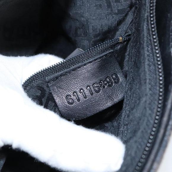 BALLY Shoulder Bag Leather Black Gold Auth 101463