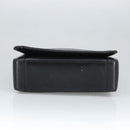 BALLY Shoulder Bag Leather Black Gold Auth 101463-5