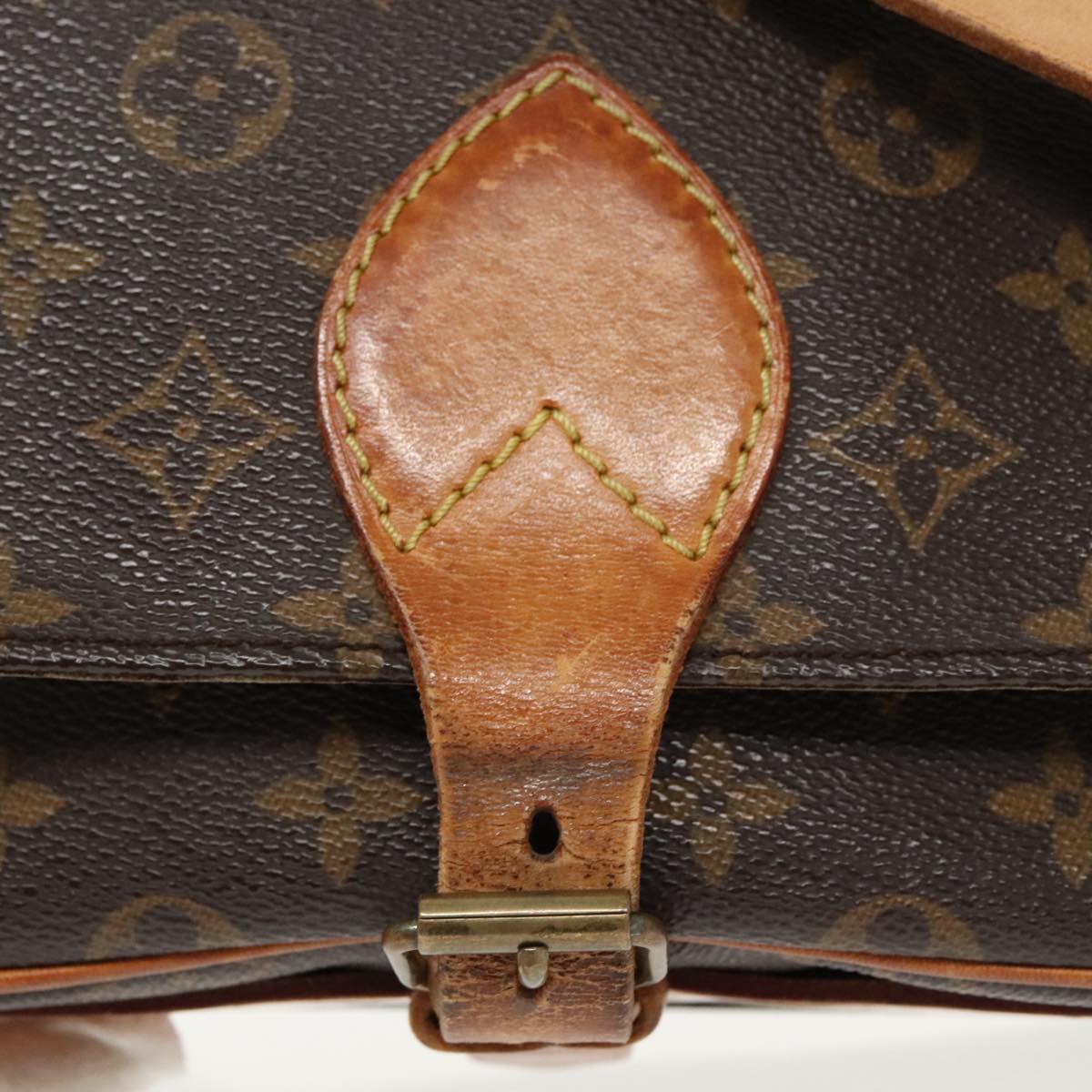 LOUIS VUITTON Monogram Cartouchiere MM Shoulder Bag M51253 LV Auth 101501