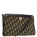 Christian Dior Trotter Canvas Shoulder Bag Navy Auth 101511-1