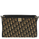 Christian Dior Trotter Canvas Shoulder Bag Navy Auth 101511-13