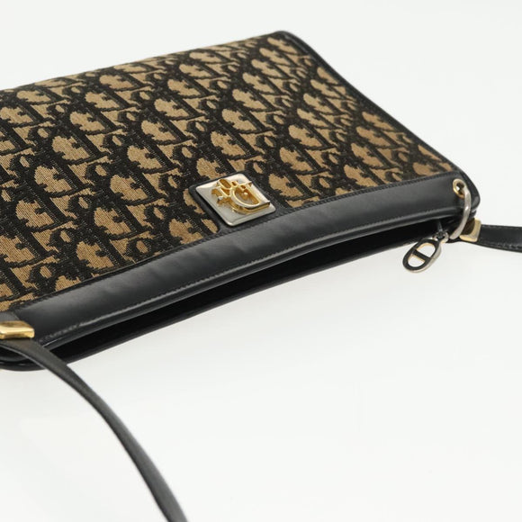 Christian Dior Trotter Canvas Shoulder Bag Navy Auth 101511