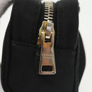 PRADA Pouch Nylon Black Gold Auth 101547-9