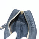 PRADA Pouch Nylon Black Gold Auth 101547-18