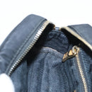 PRADA Pouch Nylon Black Gold Auth 101547-19