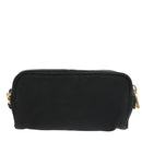 PRADA Pouch Nylon Black Gold Auth 101547-2