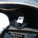 PRADA Pouch Nylon Black Gold Auth 101547-11