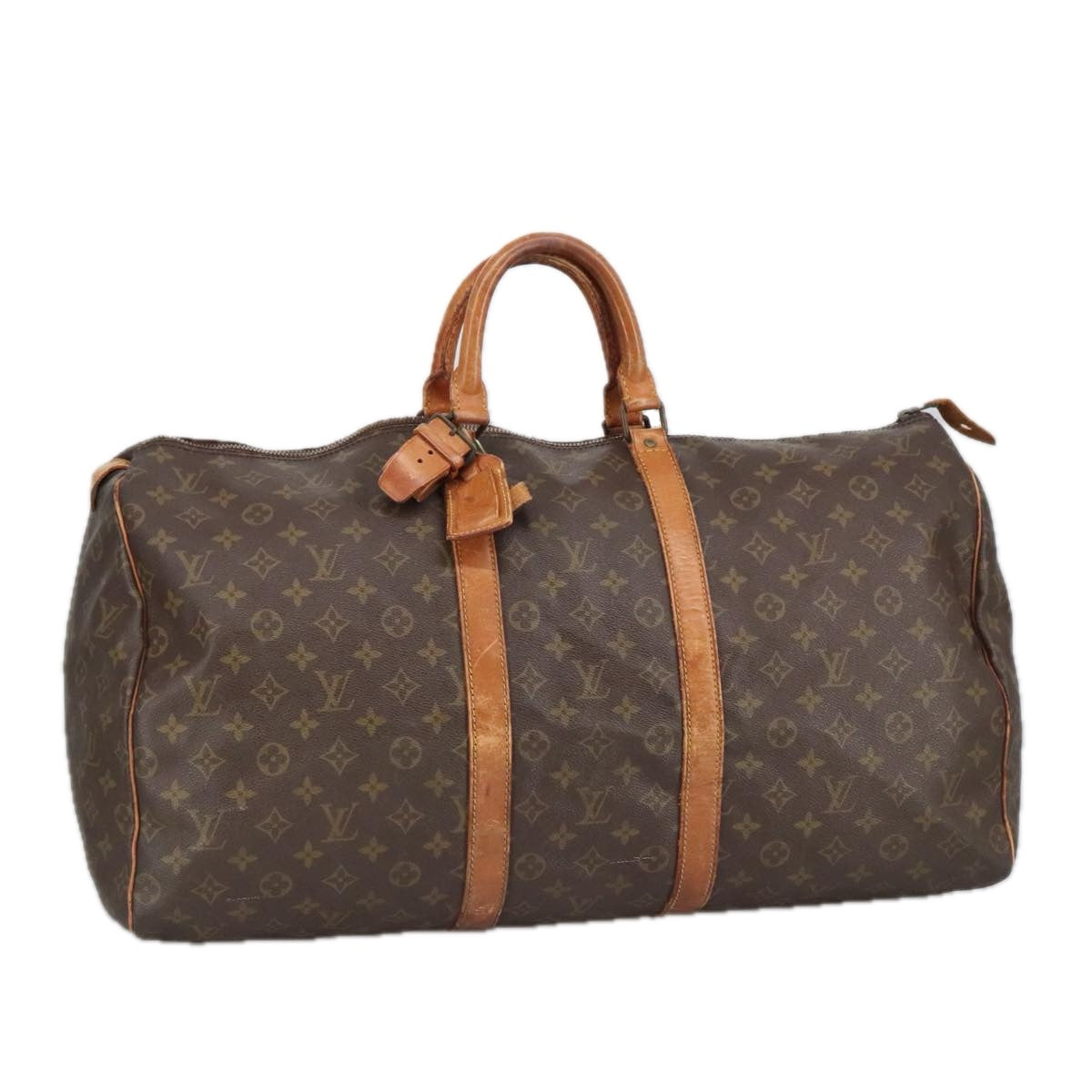 LOUIS VUITTON Monogram Keepall 55 Boston Bag Vintage M41424 LV Auth 101552