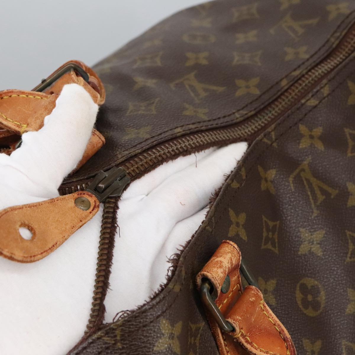 LOUIS VUITTON Monogram Keepall 55 Boston Bag Vintage M41424 LV Auth 101552