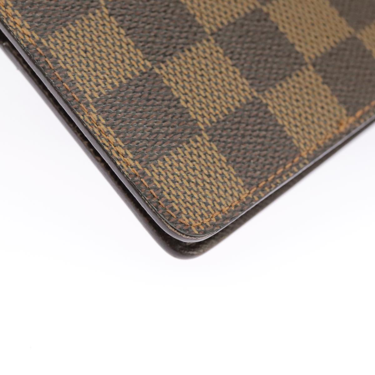 LOUIS VUITTON Damier Ebene Agenda MM Day Planner Cover R20240 LV Auth 101570