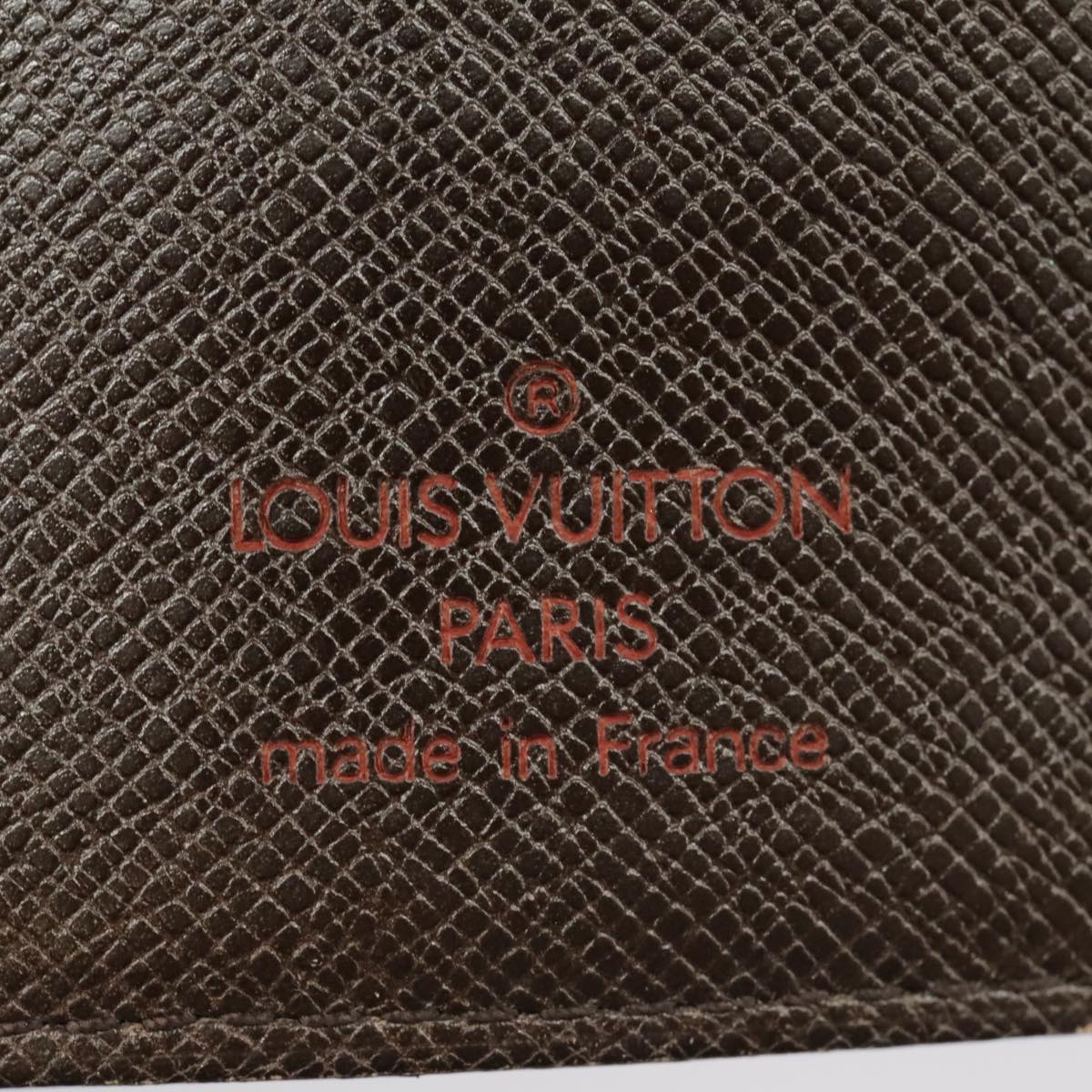 LOUIS VUITTON Damier Ebene Agenda MM Day Planner Cover R20240 LV Auth 101570