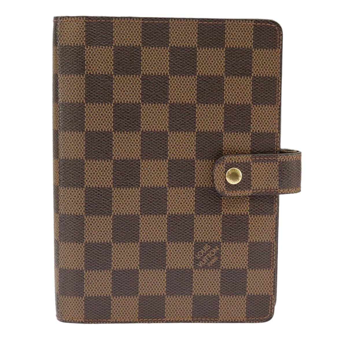 LOUIS VUITTON Damier Ebene Agenda MM Day Planner Cover R20240 LV Auth 101570 - 0