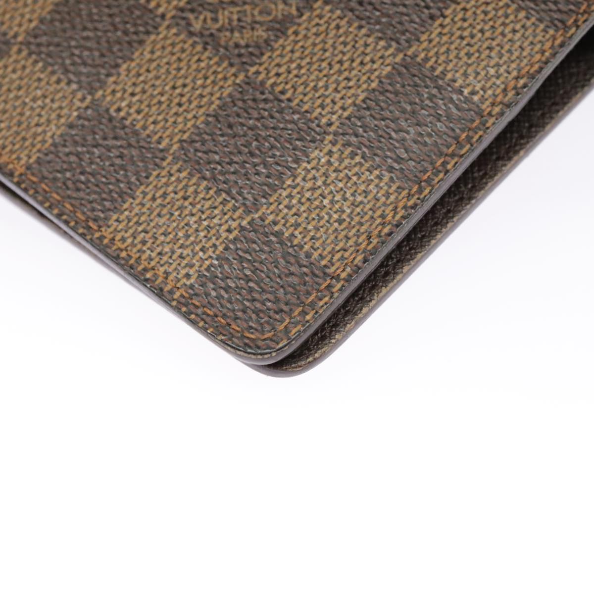 LOUIS VUITTON Damier Ebene Agenda MM Day Planner Cover R20240 LV Auth 101570