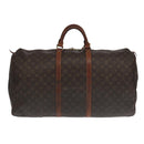 LOUIS VUITTON Monogram Keepall 60 Boston Bag M41422 LV Auth 101571-2