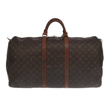 LOUIS VUITTON Monogram Keepall 60 Boston Bag M41422 LV Auth 101571 - 0