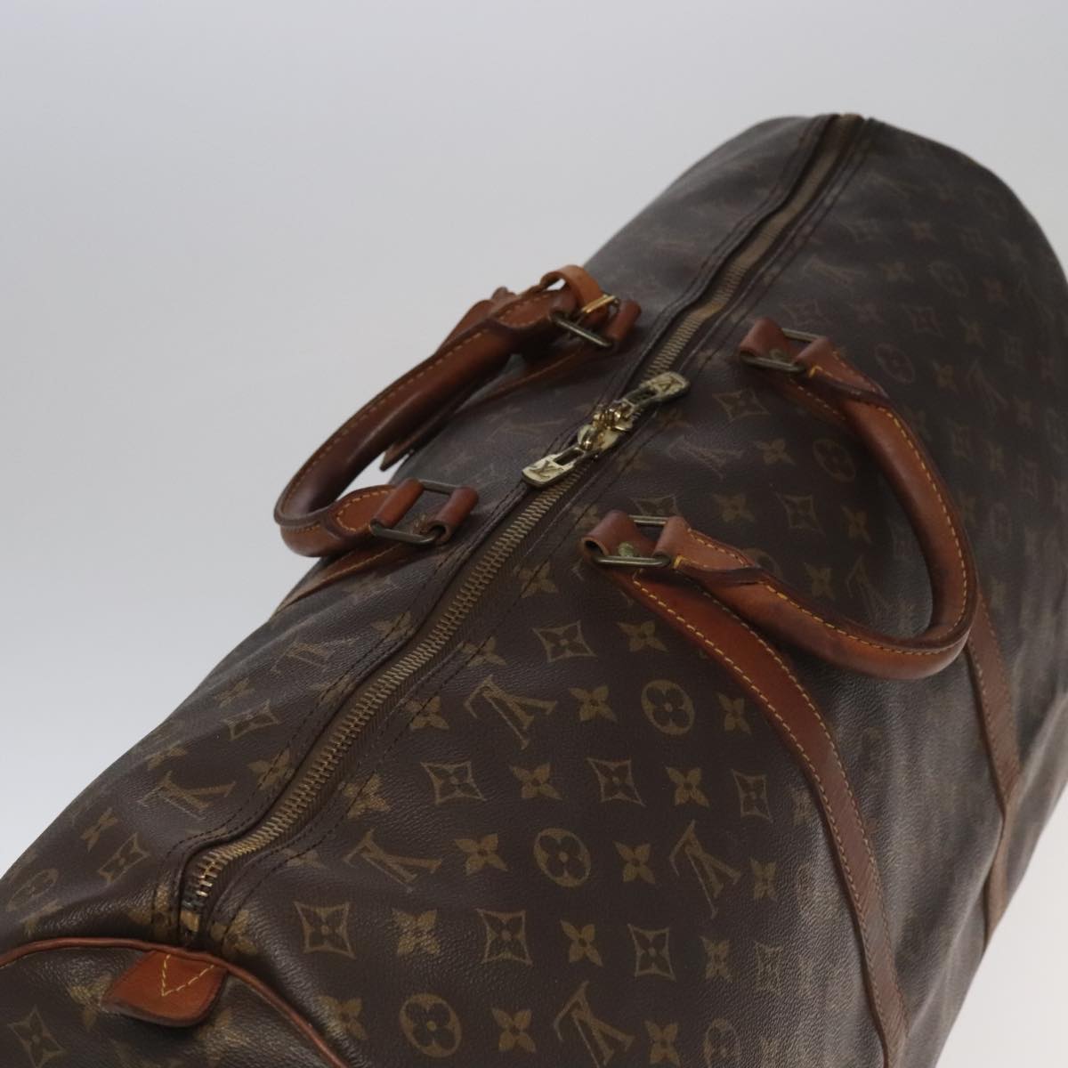 LOUIS VUITTON Monogram Keepall 60 Boston Bag M41422 LV Auth 101571