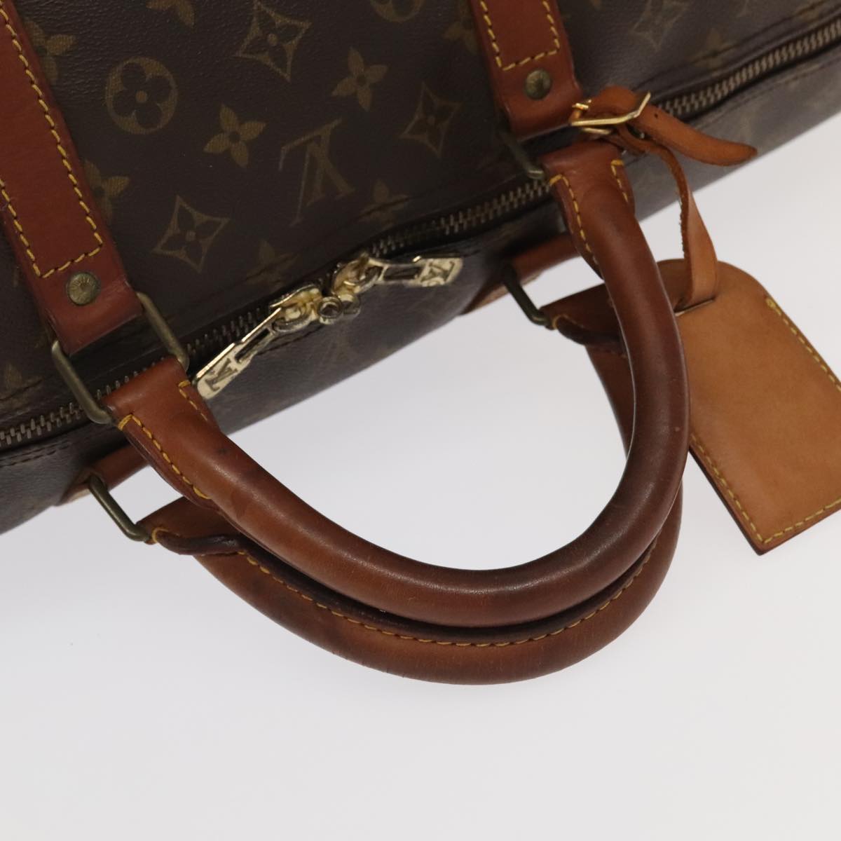 LOUIS VUITTON Monogram Keepall 60 Boston Bag M41422 LV Auth 101571