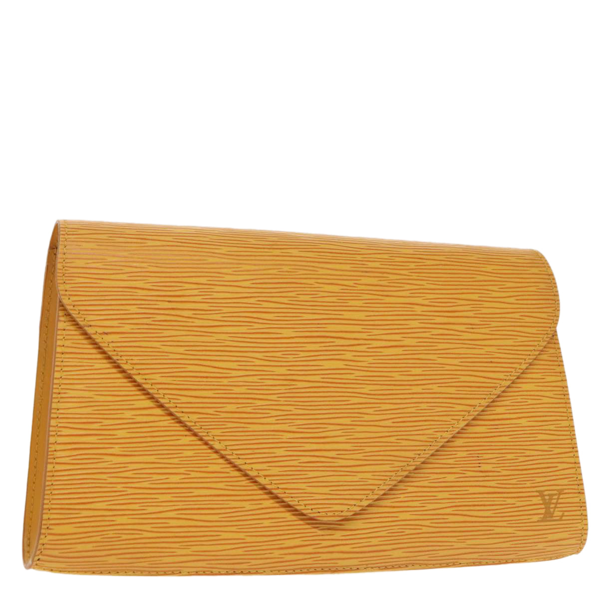 LOUIS VUITTON Epi Art Deco Clutch Bag Yellow M52639 LV Auth 101574