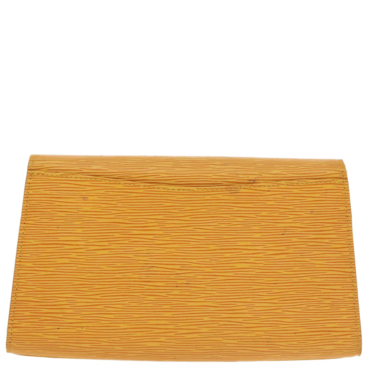 LOUIS VUITTON Epi Art Deco Clutch Bag Yellow M52639 LV Auth 101574