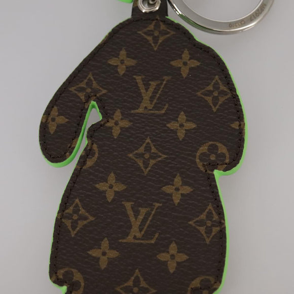 LOUIS VUITTON Porte Cles LV Rabbit Key Ring Leather Blue MP2917 LV Auth 101591