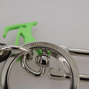 LOUIS VUITTON Porte Cles LV Rabbit Key Ring Leather Blue MP2917 LV Auth 101591-15