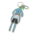 LOUIS VUITTON Porte Cles LV Rabbit Key Ring Leather Blue MP2917 LV Auth 101591-13