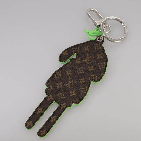 LOUIS VUITTON Porte Cles LV Rabbit Key Ring Leather Blue MP2917 LV Auth 101591