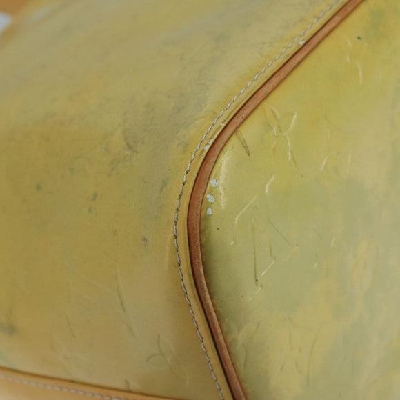 LOUIS VUITTON Monogram Vernis Houston Hand Bag Gris M91053 LV Auth 101664