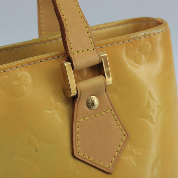 LOUIS VUITTON Monogram Vernis Houston Hand Bag Gris M91053 LV Auth 101664