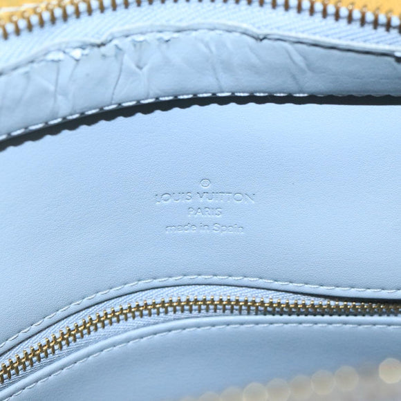 LOUIS VUITTON Monogram Vernis Houston Hand Bag Gris M91053 LV Auth 101664