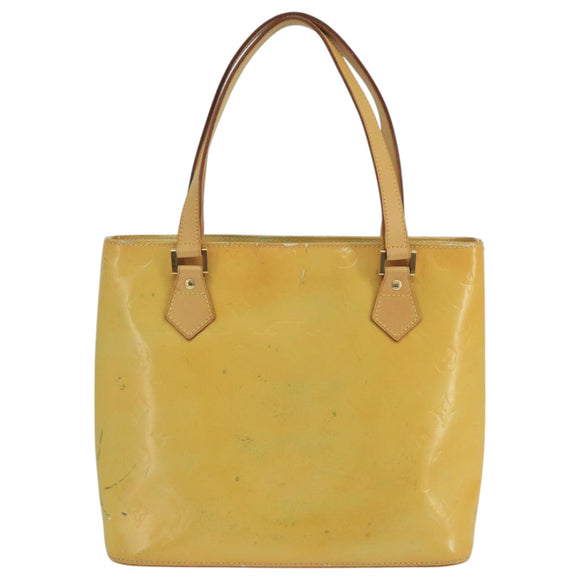 LOUIS VUITTON Monogram Vernis Houston Hand Bag Gris M91053 LV Auth 101664