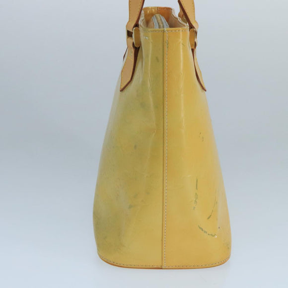 LOUIS VUITTON Monogram Vernis Houston Hand Bag Gris M91053 LV Auth 101664