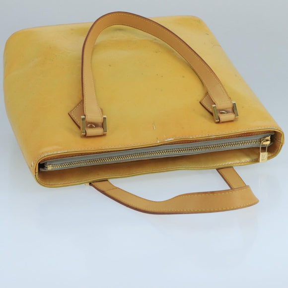 LOUIS VUITTON Monogram Vernis Houston Hand Bag Gris M91053 LV Auth 101664