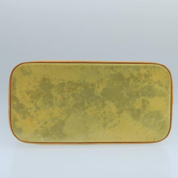 LOUIS VUITTON Monogram Vernis Houston Hand Bag Gris M91053 LV Auth 101664