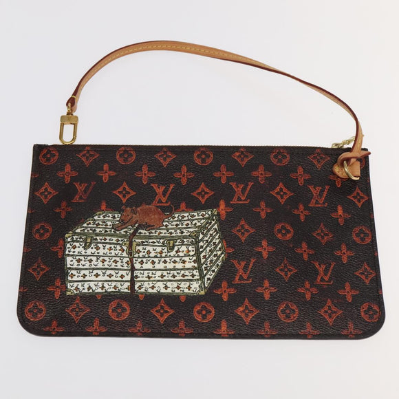 LOUIS VUITTON Catgram Neverfull MM Tote Bag M44441 LV Auth 101672SA