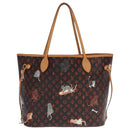 LOUIS VUITTON Catgram Neverfull MM Tote Bag M44441 LV Auth 101672SA-13
