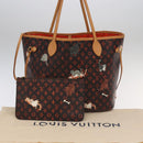 LOUIS VUITTON Catgram Neverfull MM Tote Bag M44441 LV Auth 101672SM-12